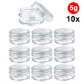 10pcs Mini Sample Bottle Cosmetic Makeup Jar Pot Face Cream Lip Balm Container