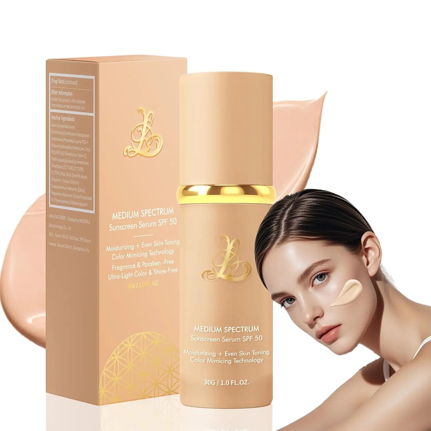 4 in 1 Color Changing Foundation Hydrating Color Changing Foundation Makeup Concealer Sun Protection Longwearing & Waterproof